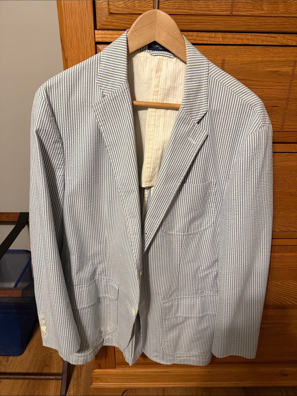 Classic Polo Seersucker Sport Jacket